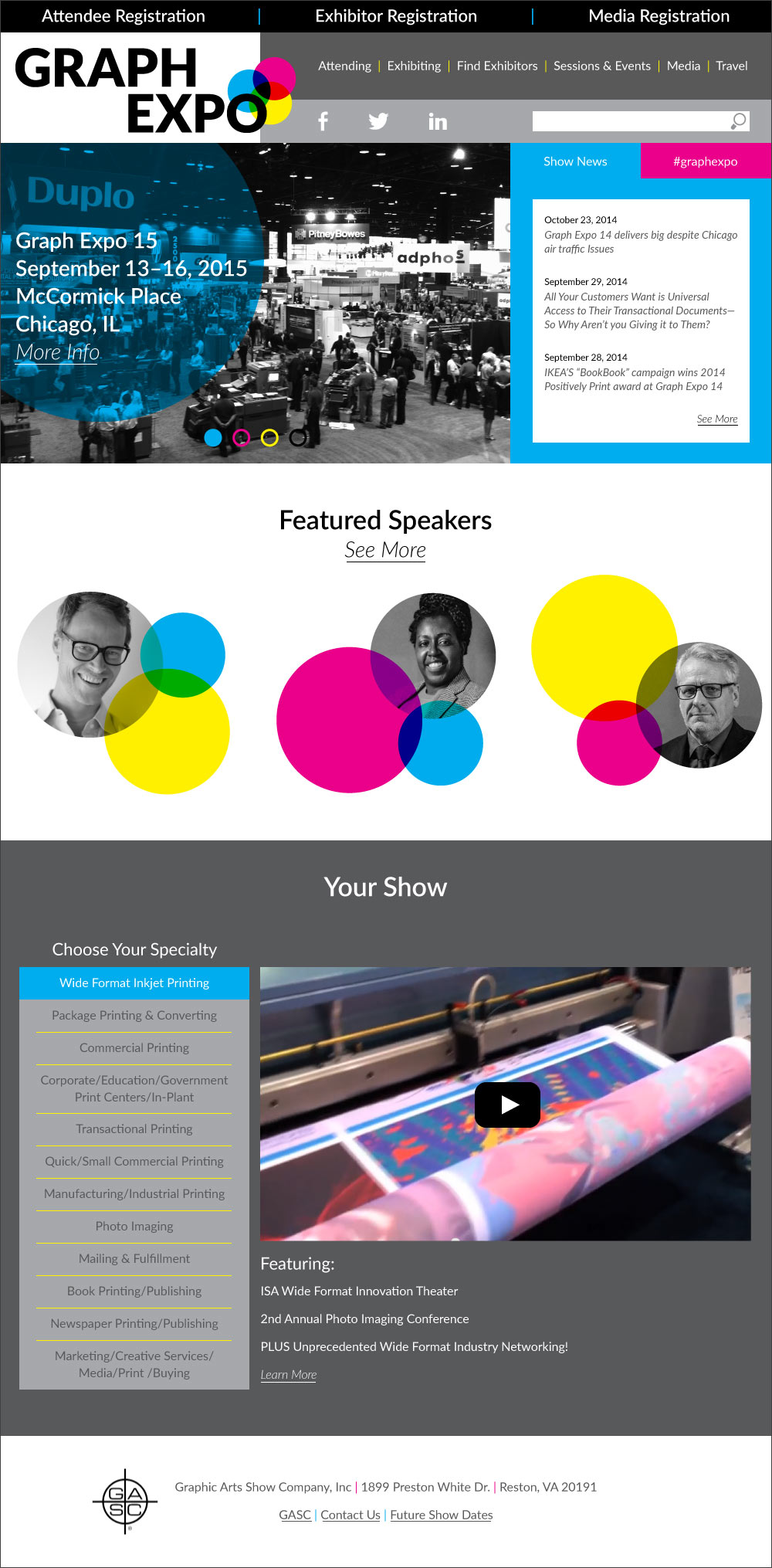 Graph Expo 15: home web page