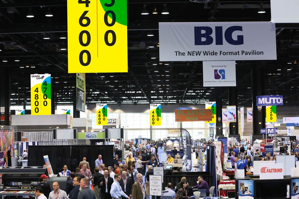 Graph Expo 15: environmental graphic, vendor numbers