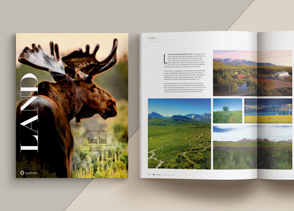 LAND Magazines layout